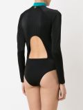 turtle neck panelled bodysuit