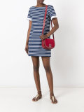 striped mini T-shirt dress