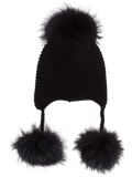 Cashmere and Fur Peruvian Beanie Hat