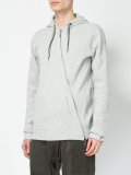 asymmetric zip hoodie