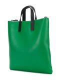 embossed logo tote