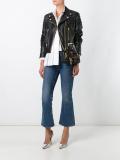 cropped biker jacket