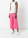 straight cropped trousers