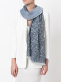 sequins trim scarf 