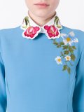 floral embroidered collar