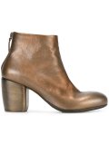 metallic ankle boots
