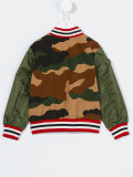 camouflage print bomber jacket