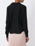 wrap front blouse