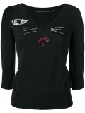 cat face sweatshirt 