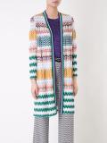 zig-zag pattern open cardigan