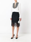 contrast blouse 