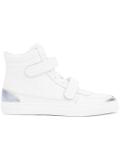 double strap hi-top sneakers