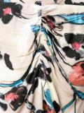 Lucid print gathered skirt