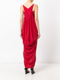 ruched evening gown 