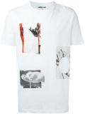 collage print T-shirt