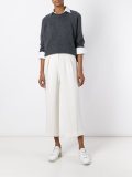 wide leg crop trousers