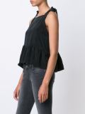 shoulder tie peplum top