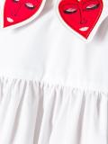 heart collar blouse