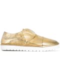 metallic slip-on shoes 