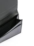 textured stripe accent wallet