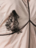 sheer layered flared dress