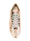 metallic panelled sneakers