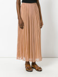 loose pleat long skirt