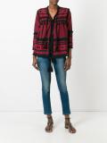 zigzag tassel detail jacket