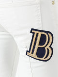 ribbed detail cropped jeans