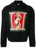 warrior print hoodie 