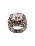 embossed 'M' ring