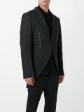 curved hem blazer 