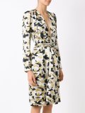 v-neck printed dress