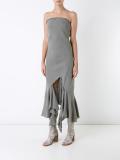 ruffled hem dress