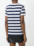 striped 'Eyes' T-shirt 