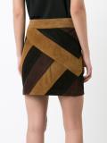 panelled mini skirt