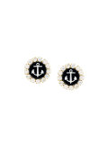 embellished anchor earrings