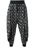tied up monogram joggers 