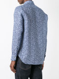 floral print slim-fit shirt