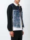 panelled denim jacket