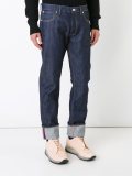 denim style regular trousers