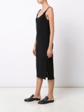 open back mid dress