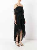 layered off-shoulder dress