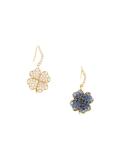 'Clover' diamond and blue sapphire earrings