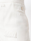 frayed trim shorts 