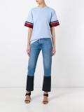 embellished sleeve T-shirt
