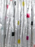 square print pleated skirt