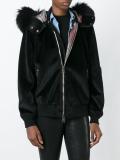 hooded zipped jacket