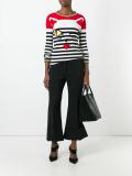 cat intarsia striped jumper
