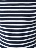 boatneck striped knitted blouse